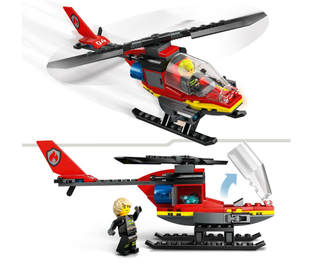 LEGO City 60411 Strażacki helikopter ratunkowy - 1202614 - zdjęcie 3